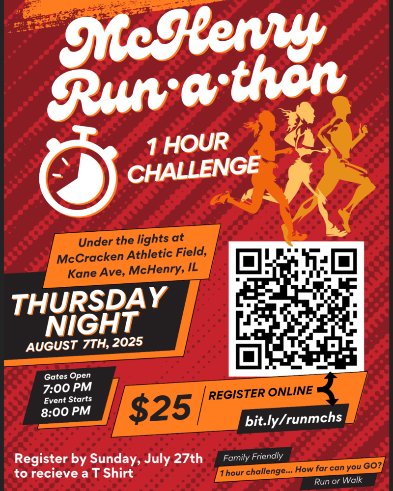 Flyer for Runathon event to benefit Cross Country