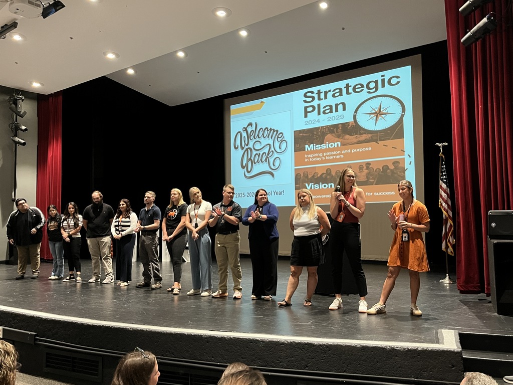 New teachers on stage