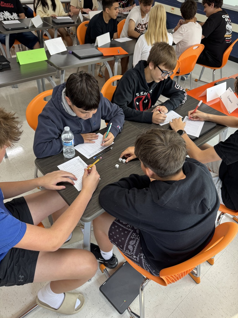 Students learning at Freshman Campus during the first week of school