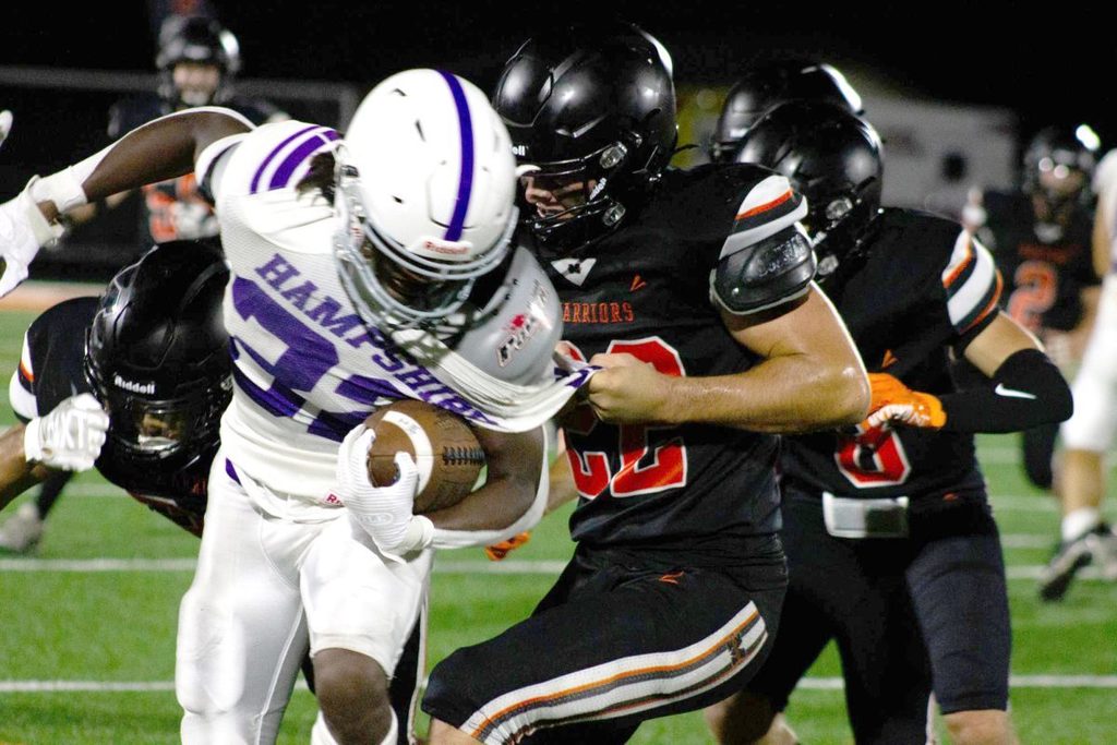 MCHS football player against Huntley Player