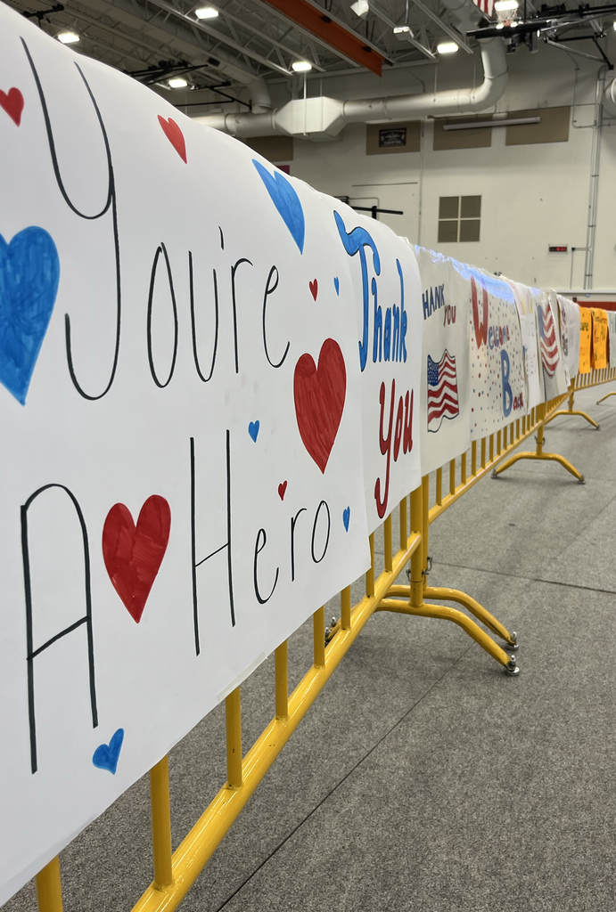 Thank you and you're my hero signs