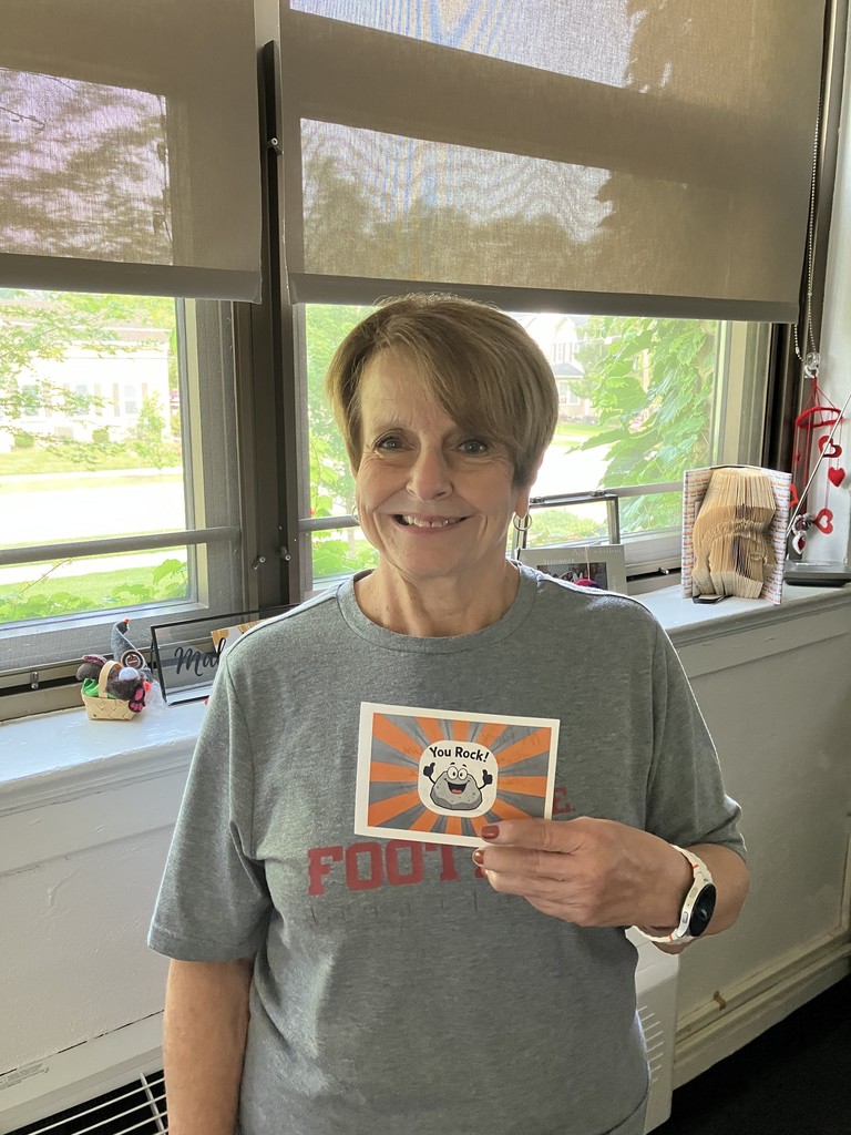 Penny Kice with you rock card