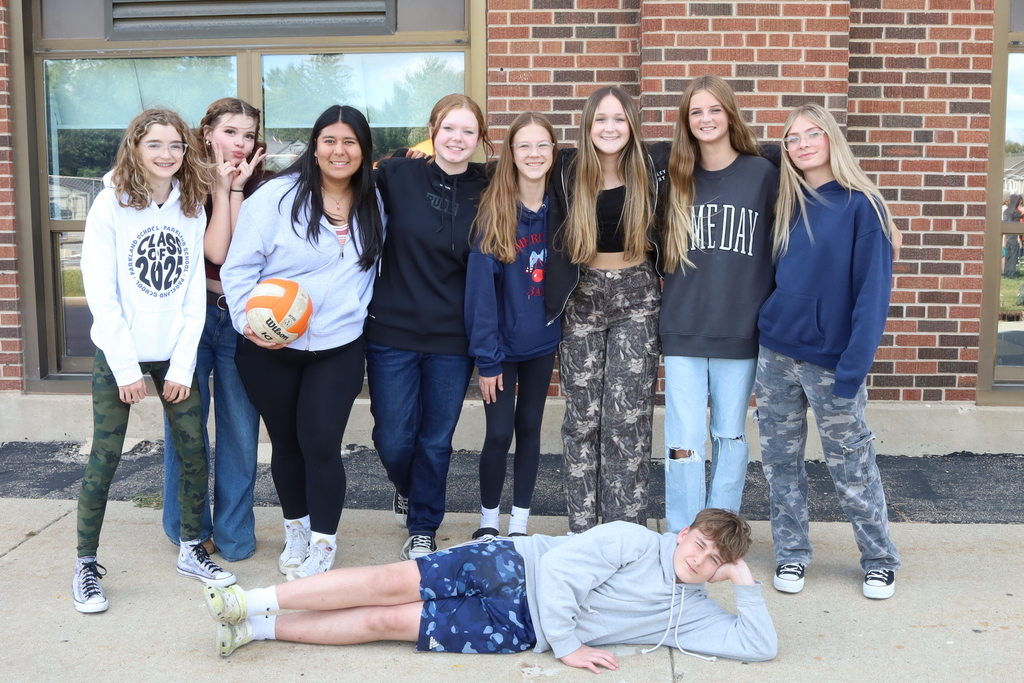 Students posing 