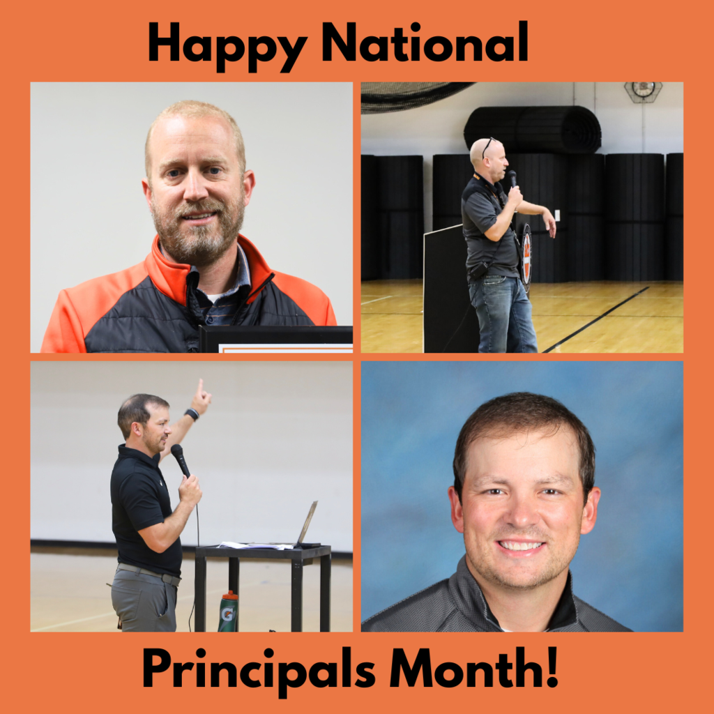 Happy Principals Month! Photos of Principal Eiserman and Principal Sterner