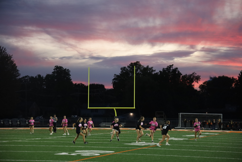 Powder Puff game during sunset