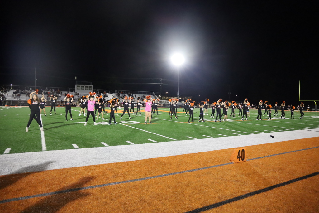 Dance team performing