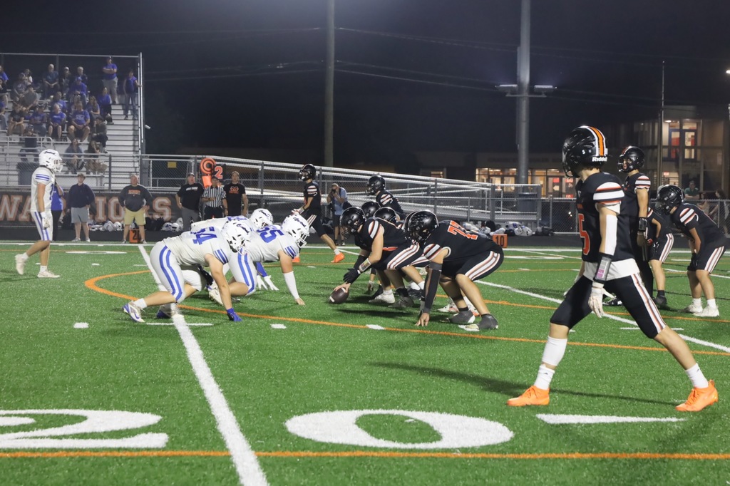 Football players on the field