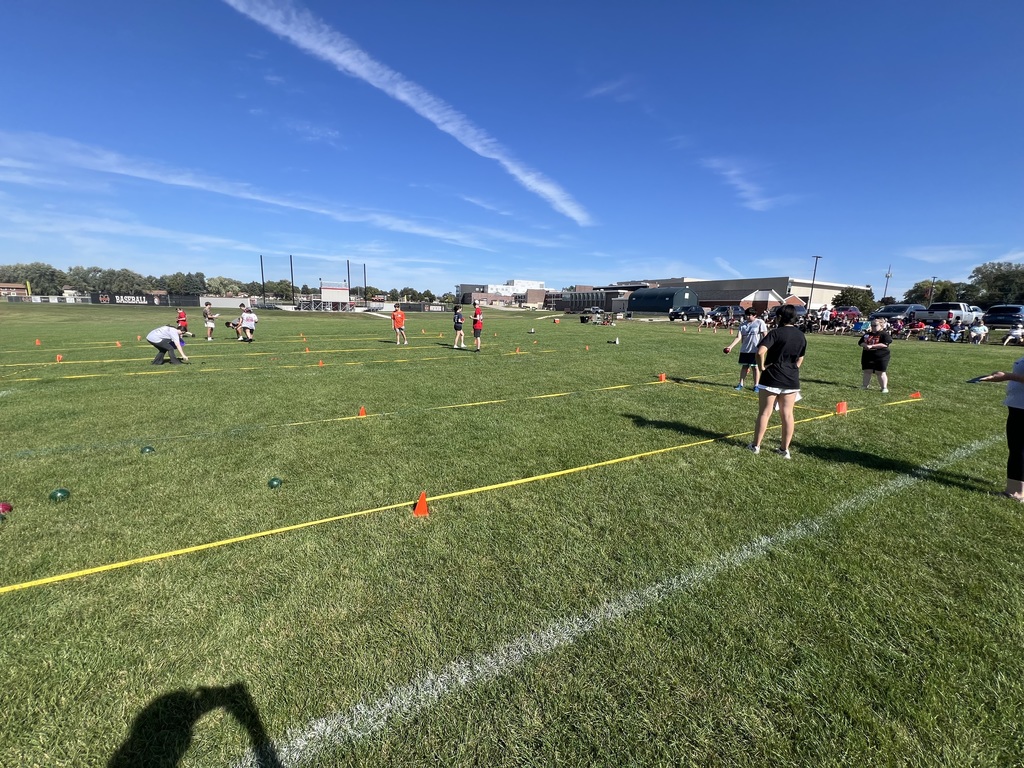 Students playing bocce ball