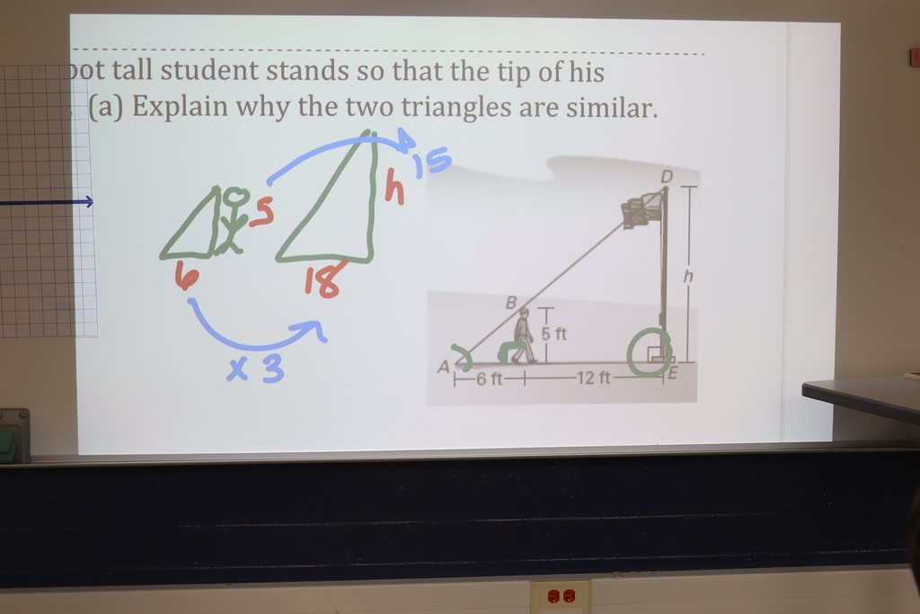 Geometry problem on the board 
