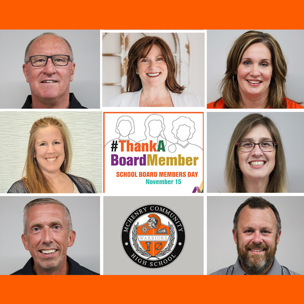 #ThankaBoardMember School board members day November 15. Headshots of our board members