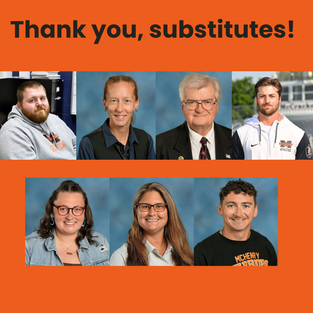Thank you, substitutes! Photos of seven building substitutes 