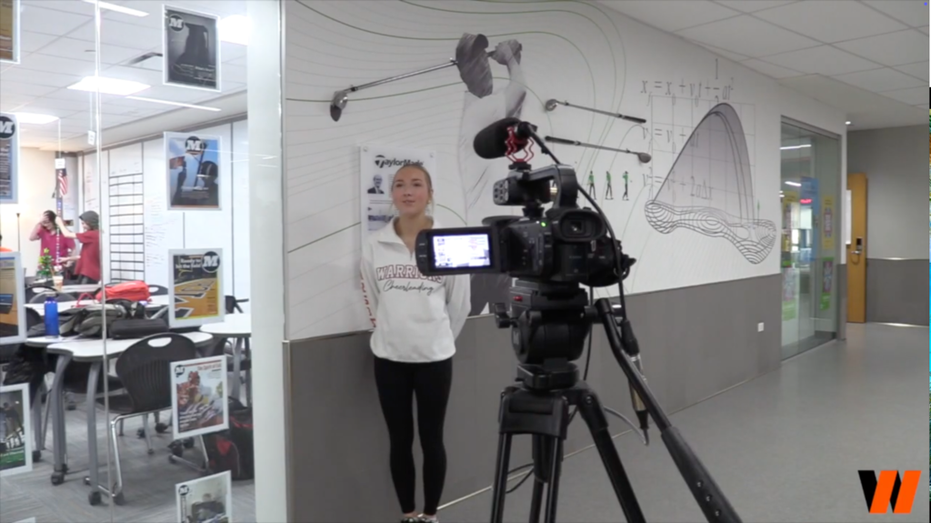 Student being filmed