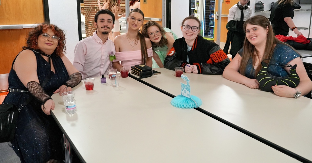 Students sitting at a table