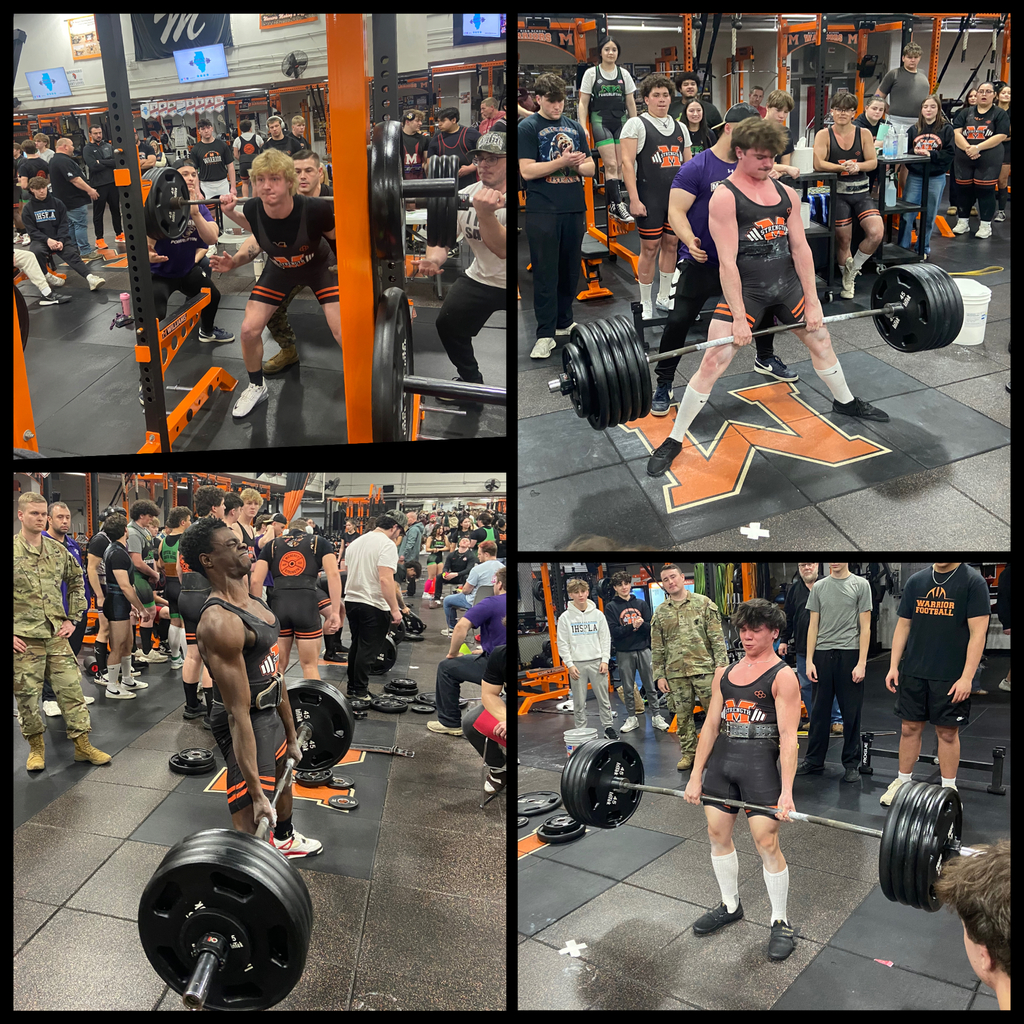 Collage of four students lifting