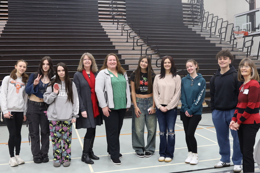 Some students posing with Northwestern medicine