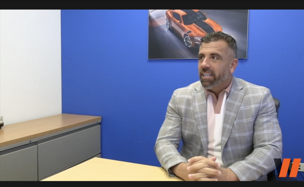 Cadillac Jerry at his desk