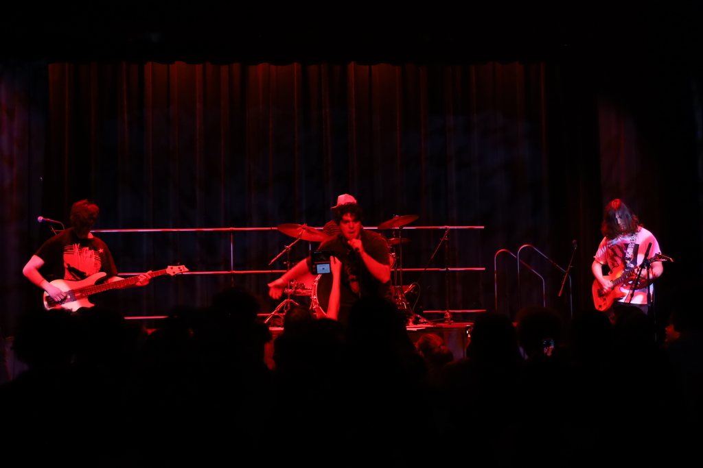 A full band on stage