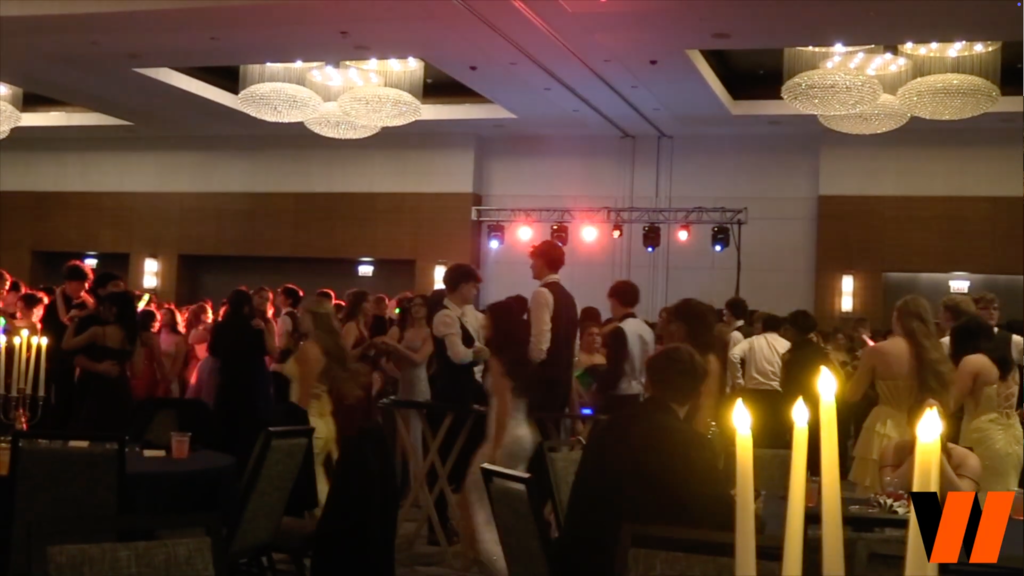 Students dancing at prom