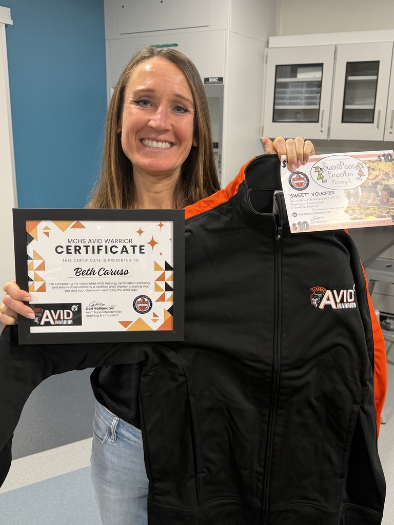 Beth Caruso with her certificate