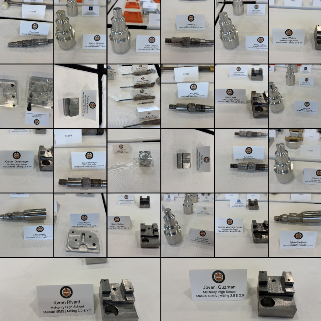 Twenty-six students submitted complex parts in the annual Precision Machining Competition