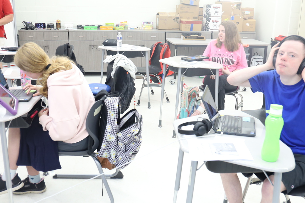 Students sitting in classroom