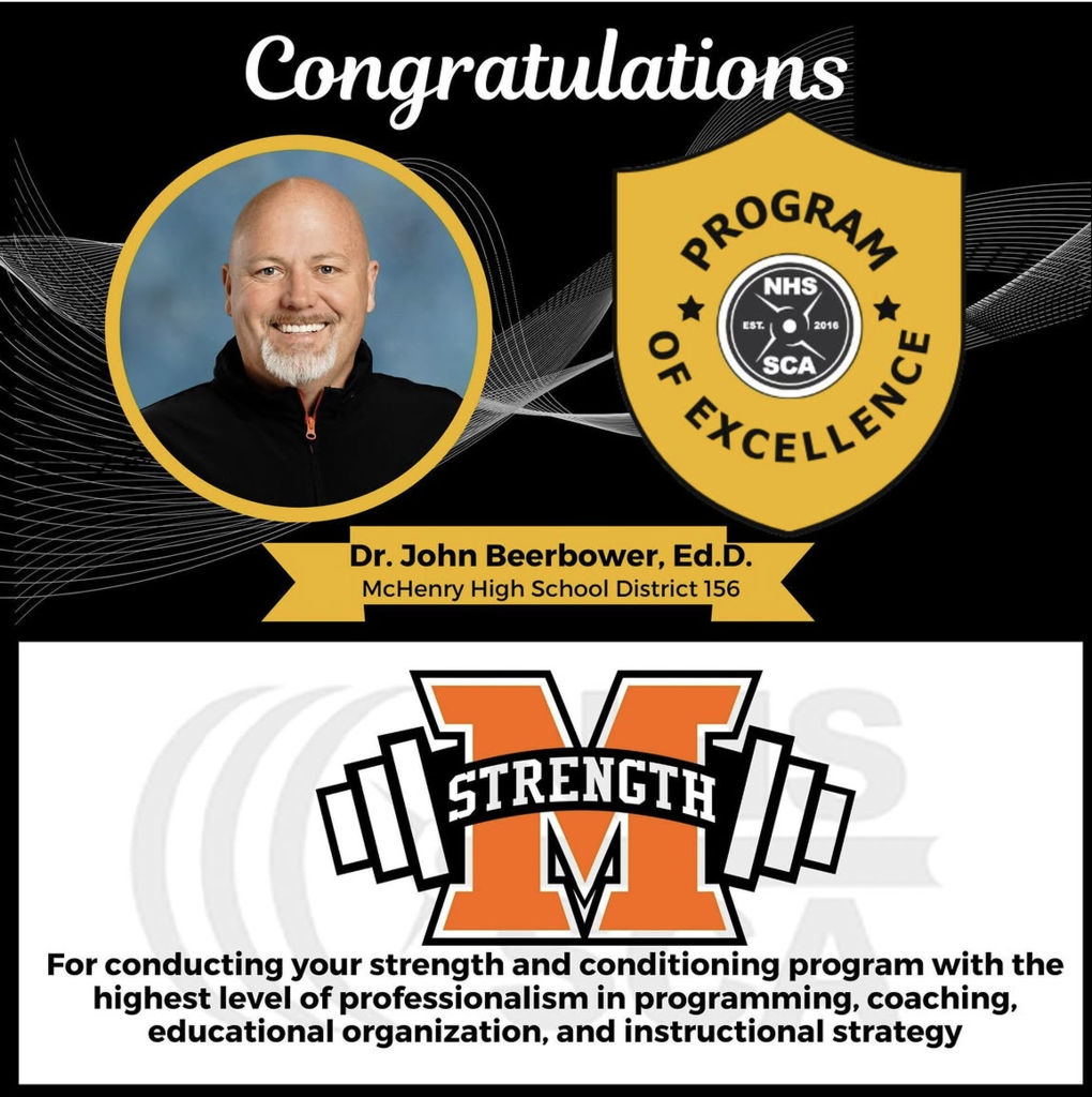Photo graphic for McHenry Strength award as Program of Excellence