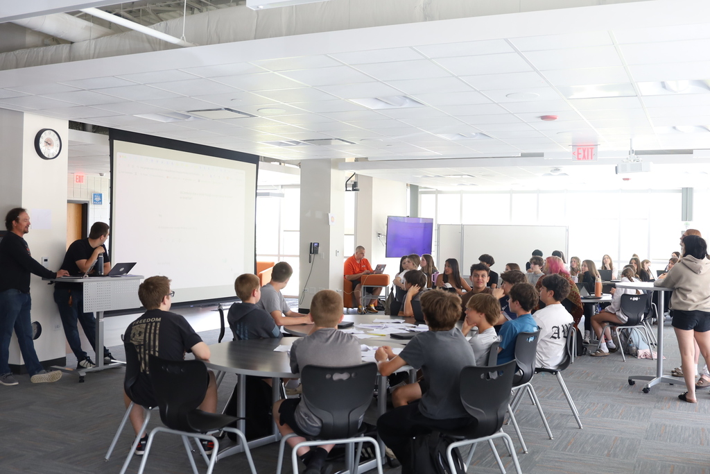 Students in a classroom