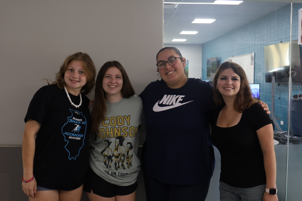 Four students posing