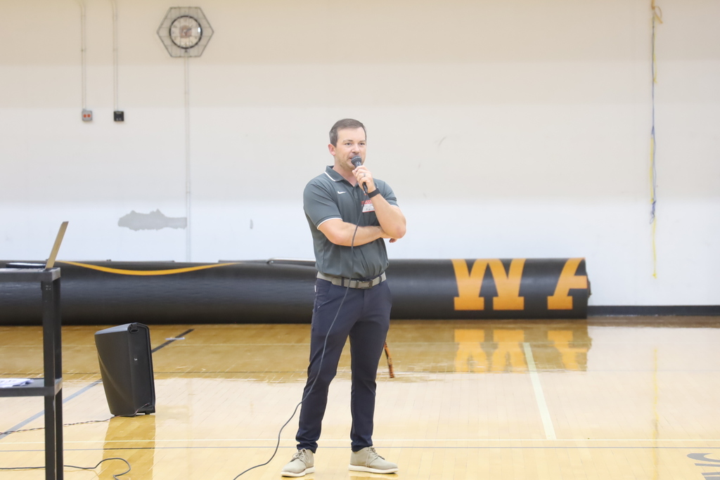 Mr. Sterner speaking on a microphone