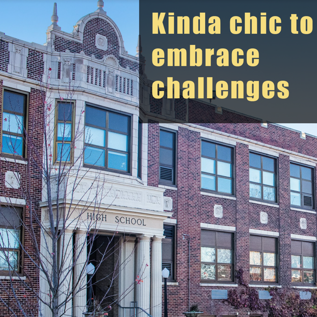 Kinda chic to embrace challenges. Freshman Campus
