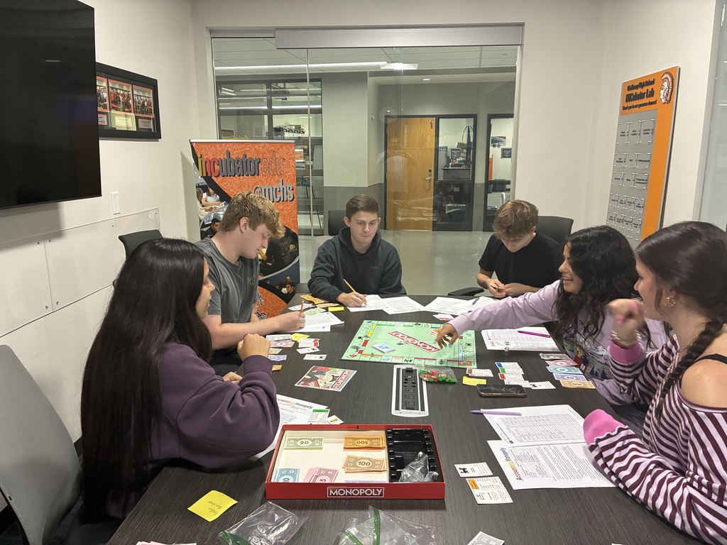 Honors Accounting II students play Accounting Monopoly to review skills