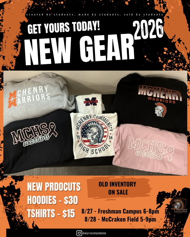 Warrior Shack gear will be on sale Thursday and at the first home football game Friday