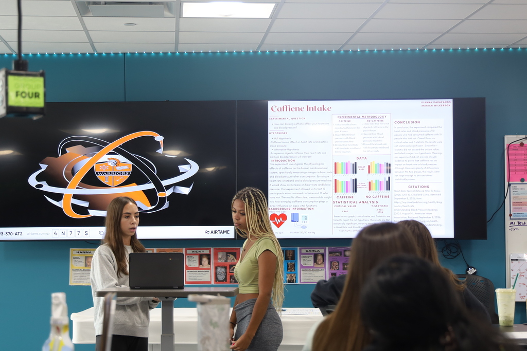 Students presenting