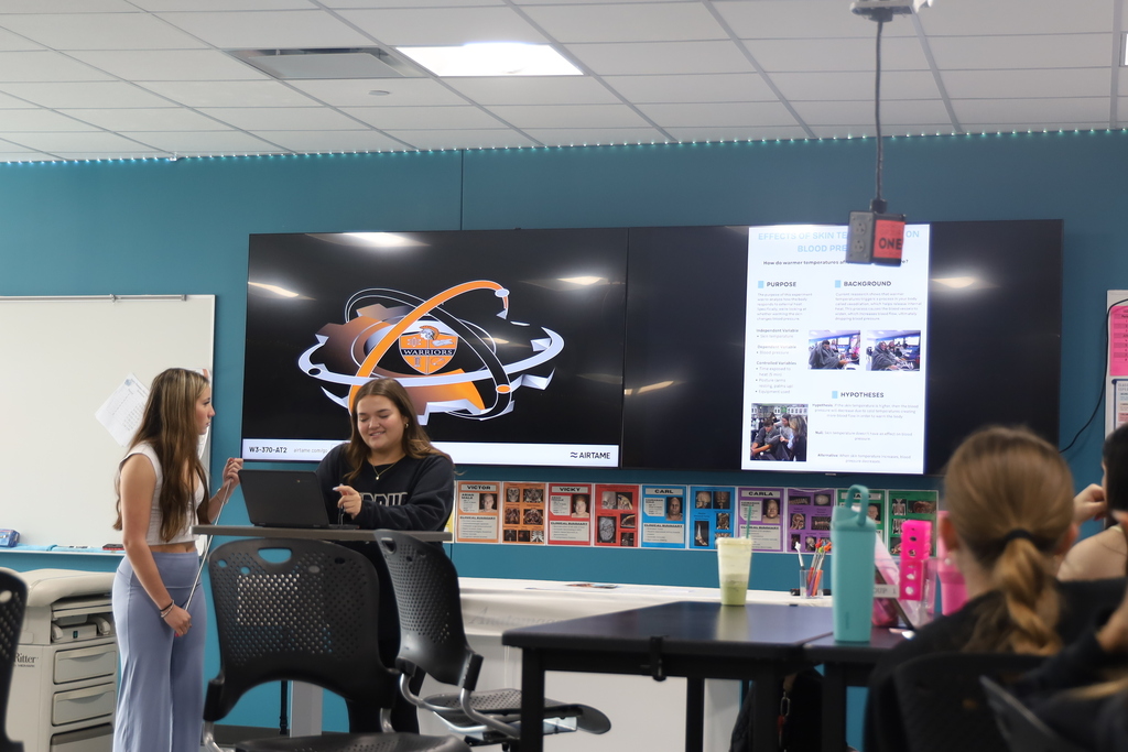 Students presenting