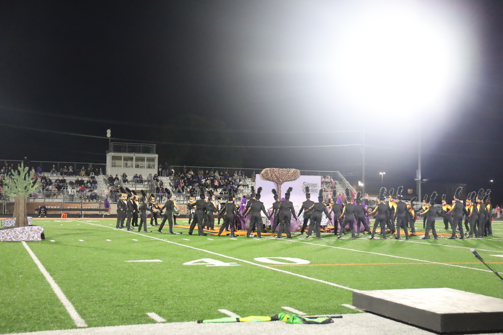 band around a tree on the field