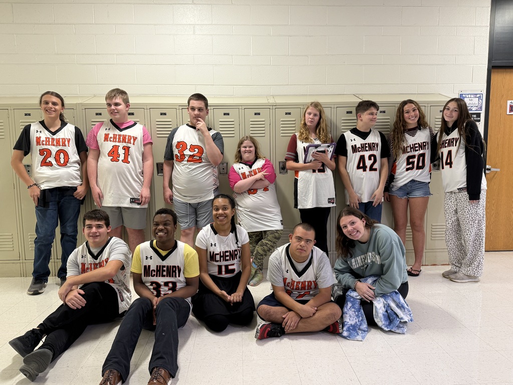 MCHS Special Olympics basketball athletes and their partners