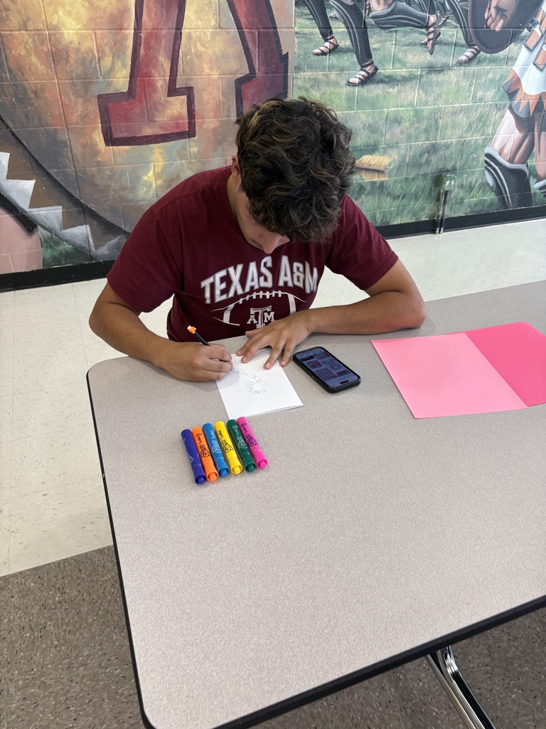 Student drawing card
