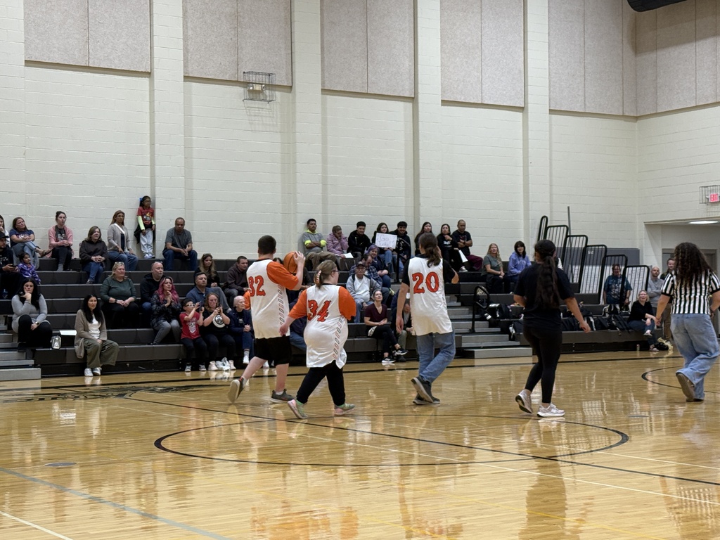 Students playing basketball