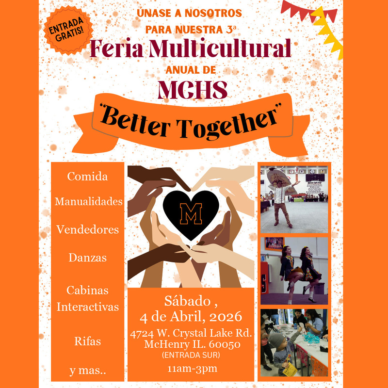 Flyers with details about the multicultural fair