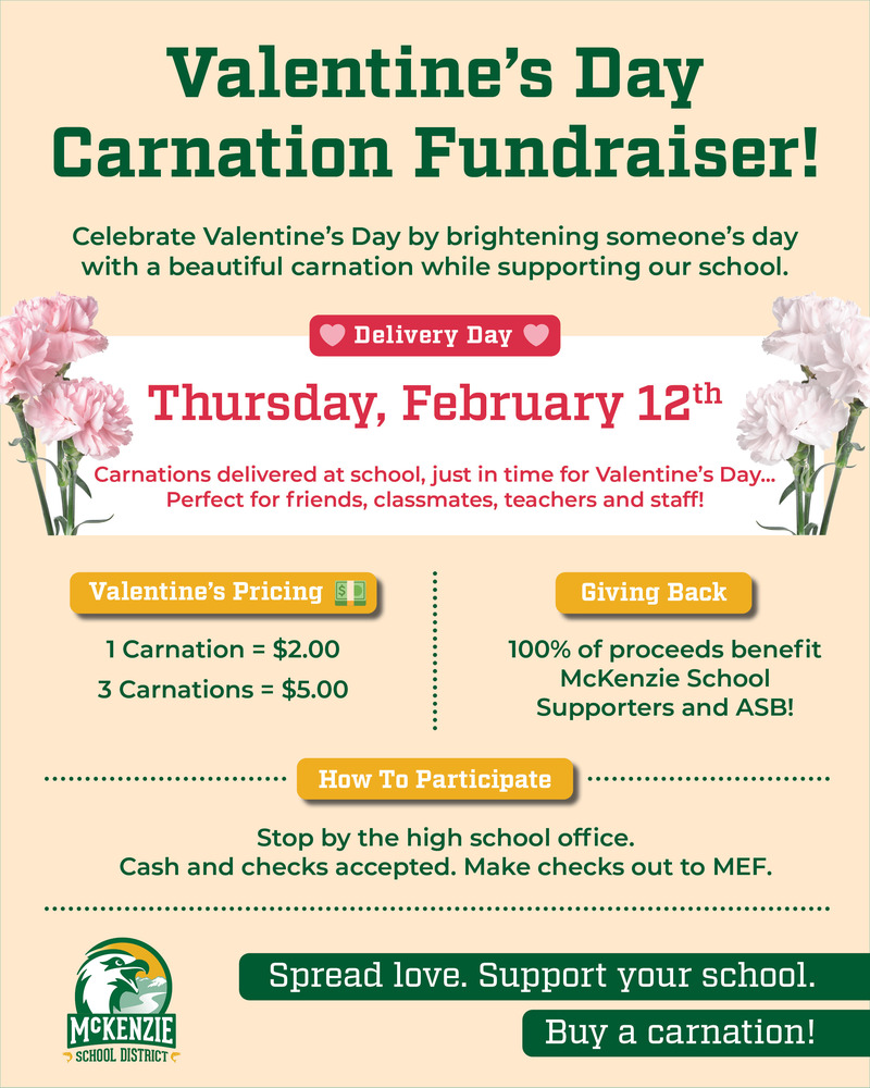 Carnation fundraiser
