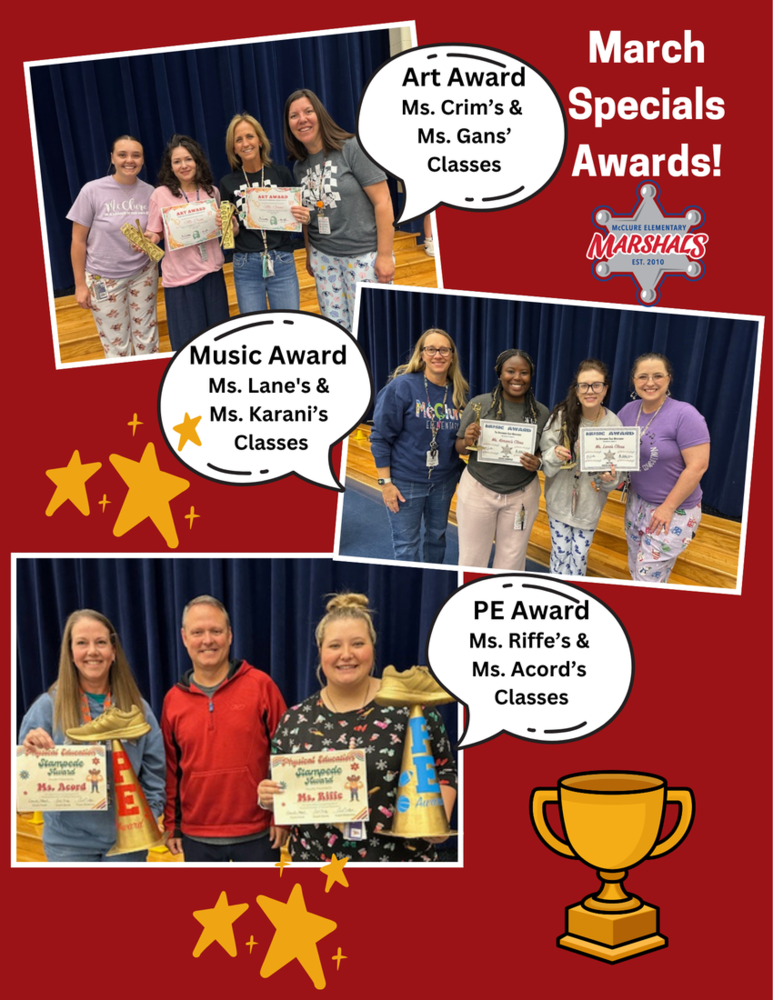 March Specials Award Winners