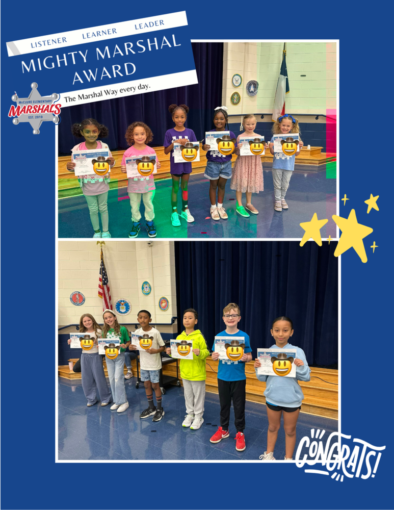 November Mighty Marshal Awards!