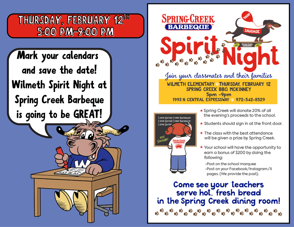 spring creek save the date