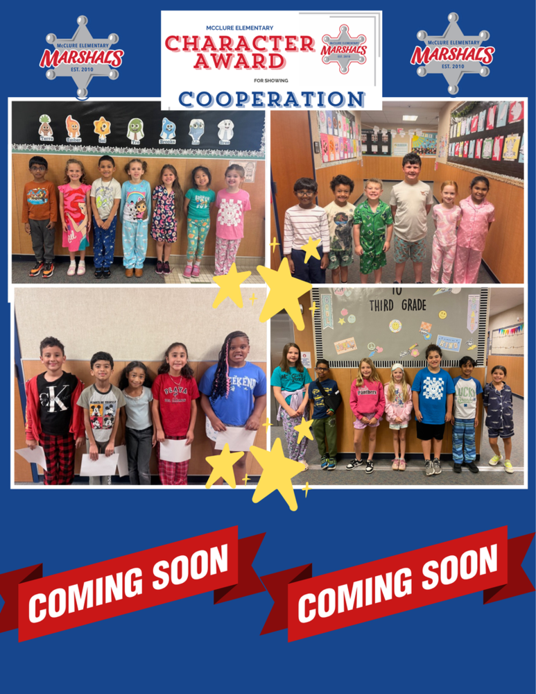 March Character Award Winners