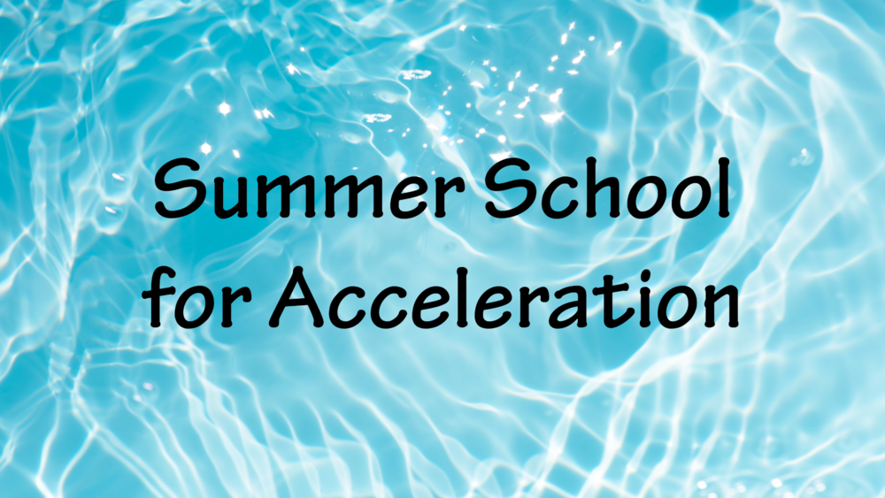 Summer School for Acceleration