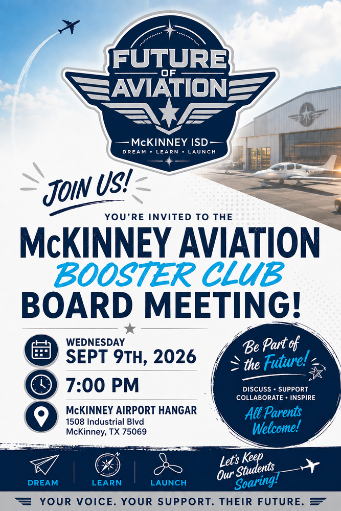 McKinney Aviation Booster Club Board Meeting