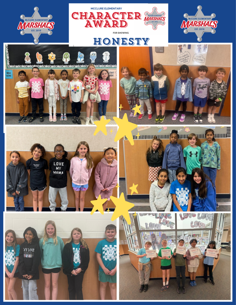 February Character Award Winners
