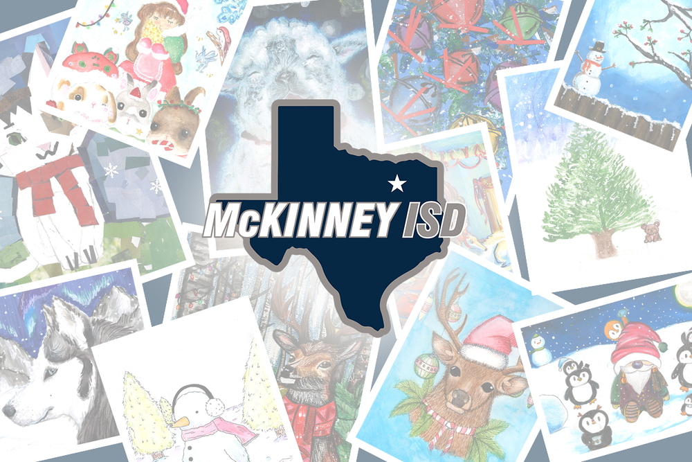 collage of art pieces with MISD logo on top