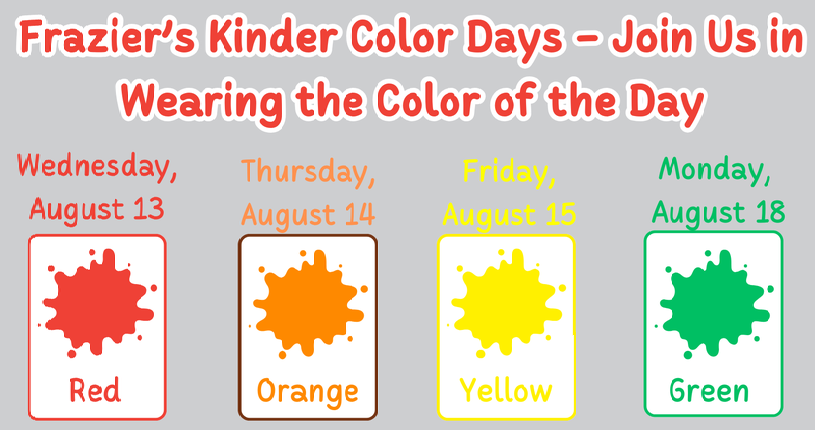 Kinder Color Weeks