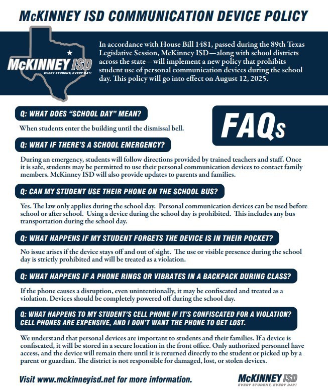 MISD COMMUNICATIONS POLICY